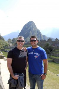 Steve and Alex at Machu