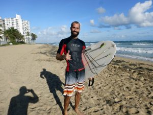 Surfing in San Juan