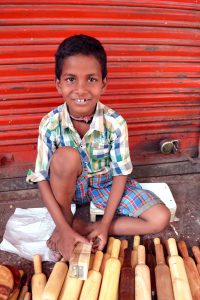 boy at market