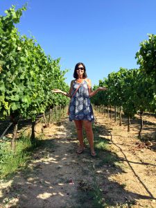 Kerry in vineyard