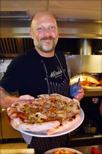 Miradora chef with truffle pizza